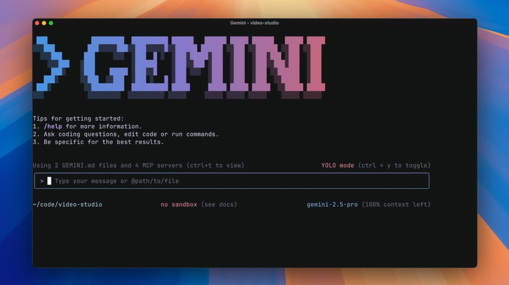 Gemini CLI vs Claude Code Terminal Screenshot